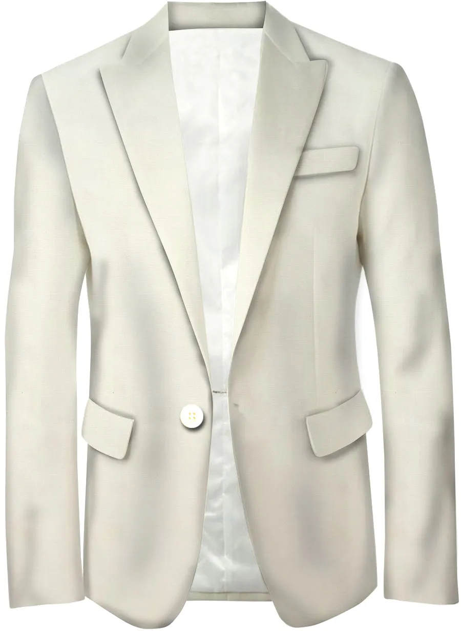950.053 Ivory Grey Irish Linen Suiting Fabrics