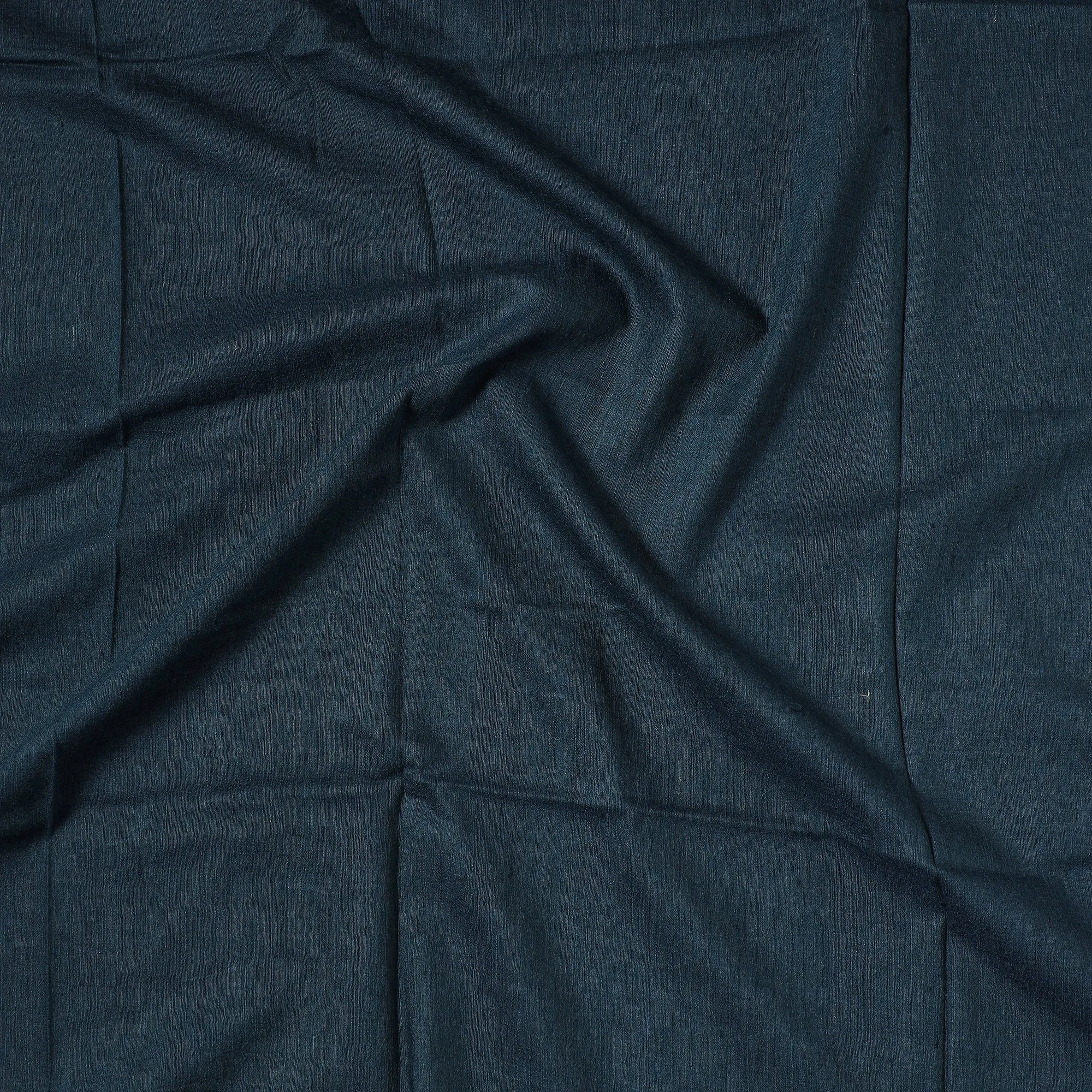 Black - Vidarbha Tussar Silk Cotton Handloom Precut Fabric (1.4 meter) 73