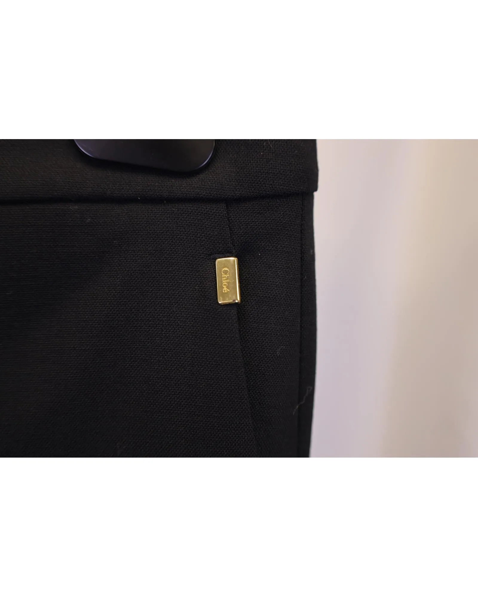 Black Wool Trousers with Impeccable Craftsmanship