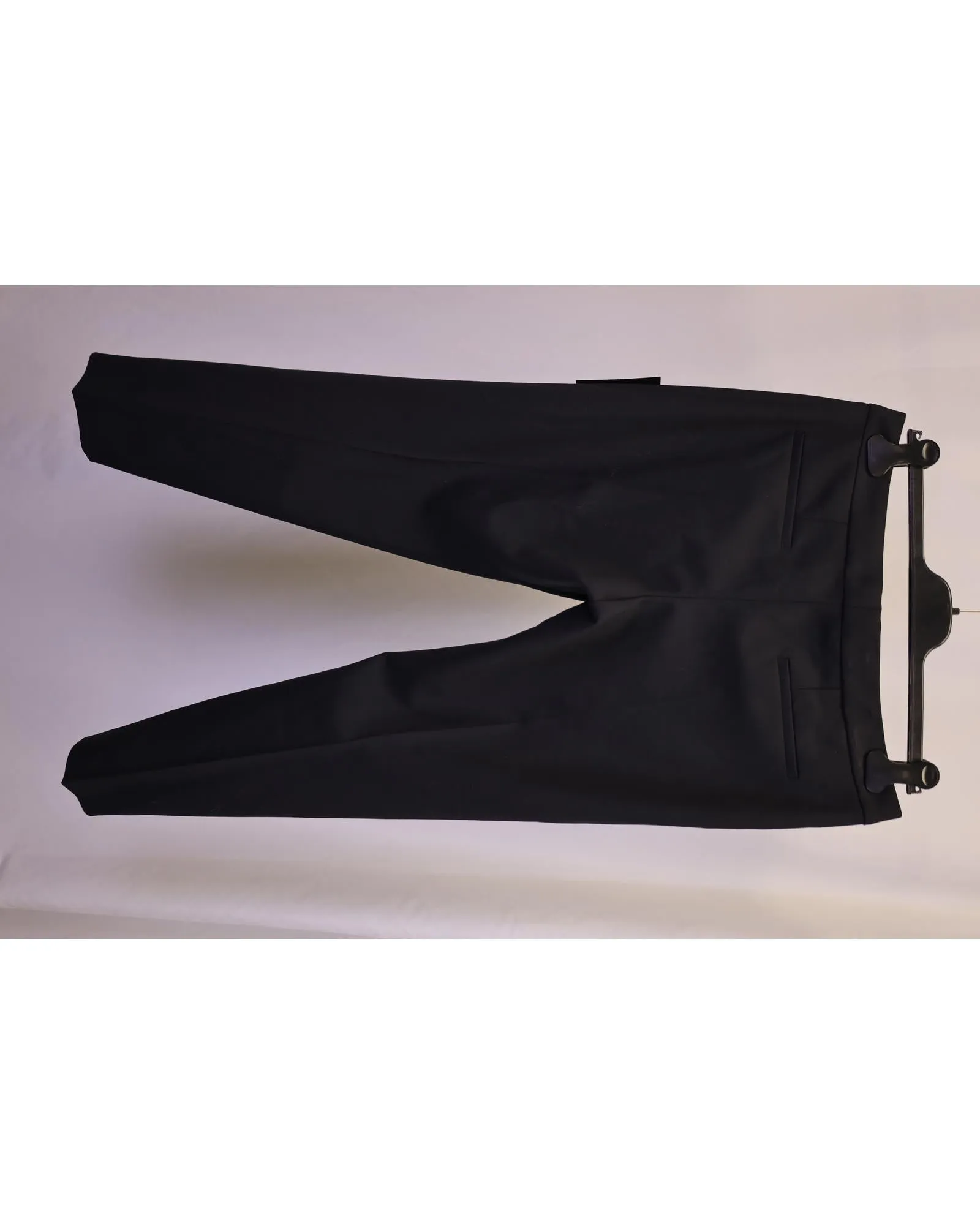 Black Wool Trousers with Impeccable Craftsmanship