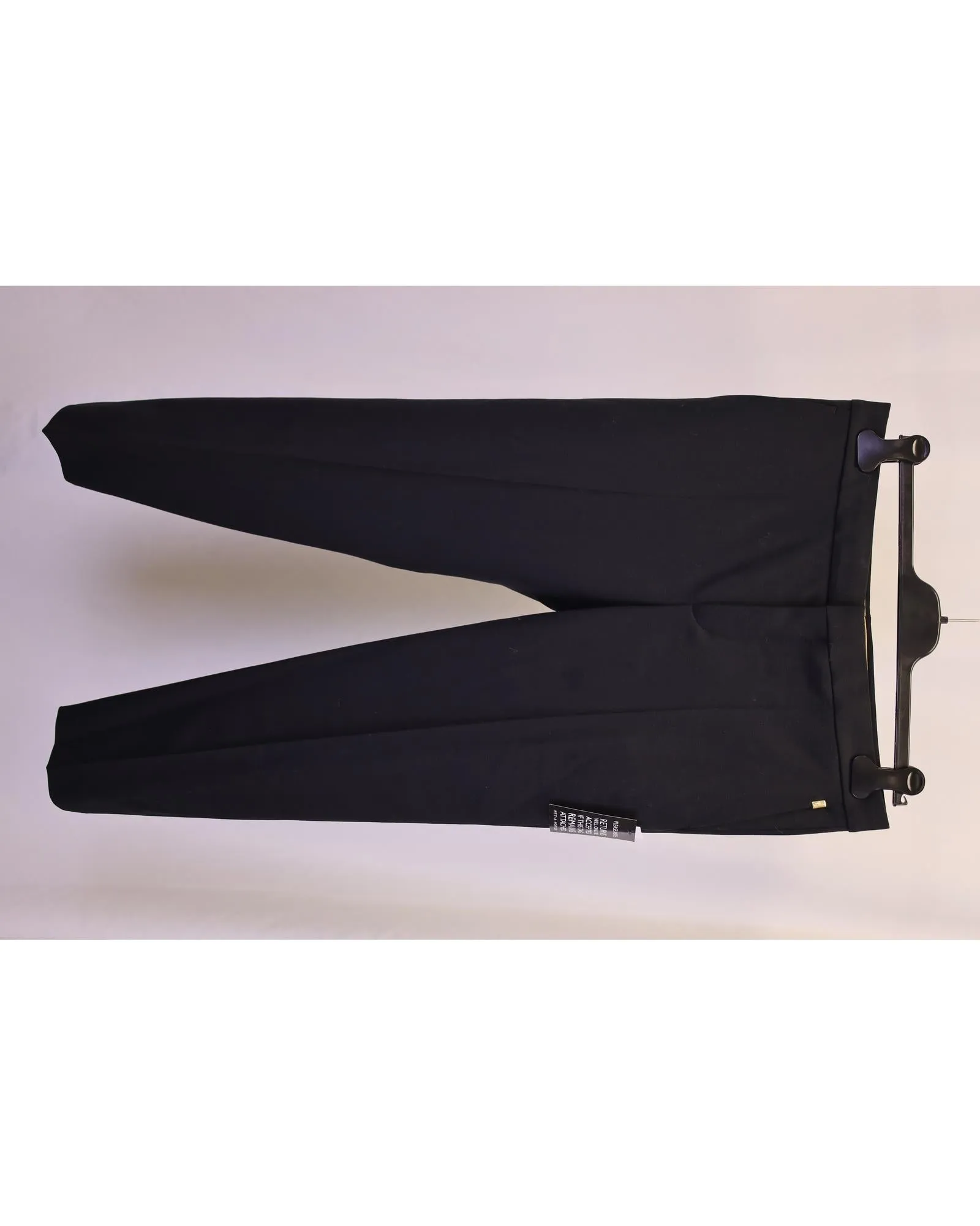 Black Wool Trousers with Impeccable Craftsmanship