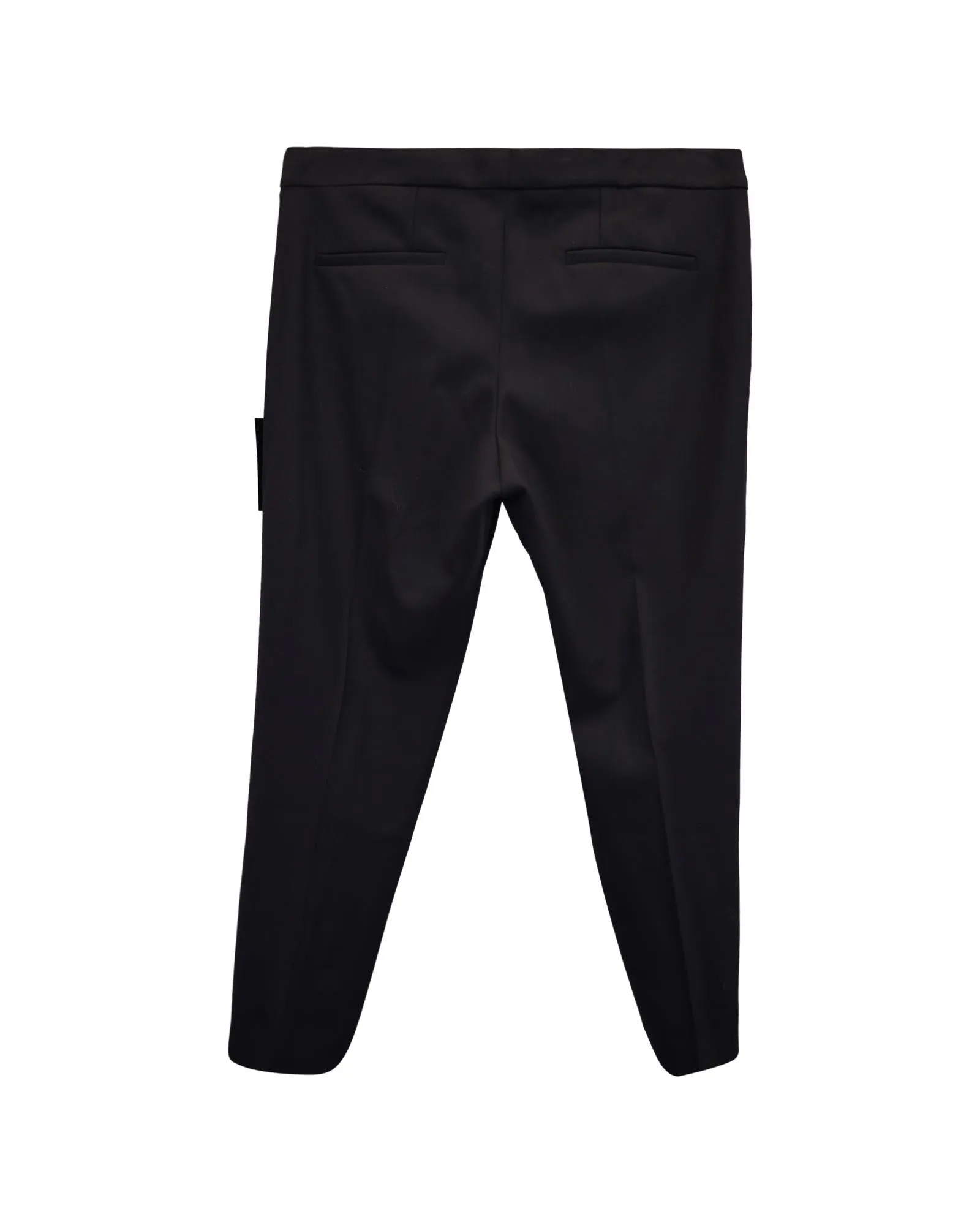 Black Wool Trousers with Impeccable Craftsmanship