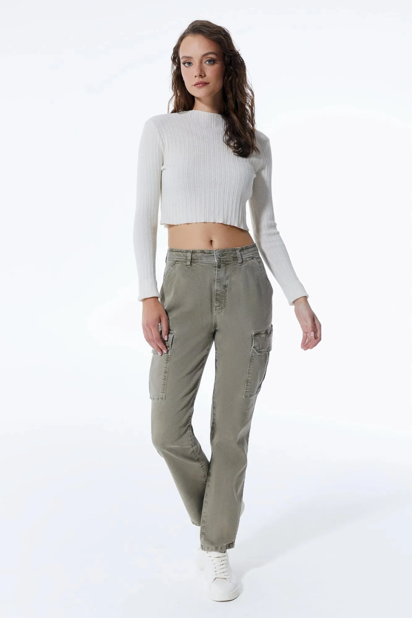 Daphne - Cargo Pant -Khaki - L30