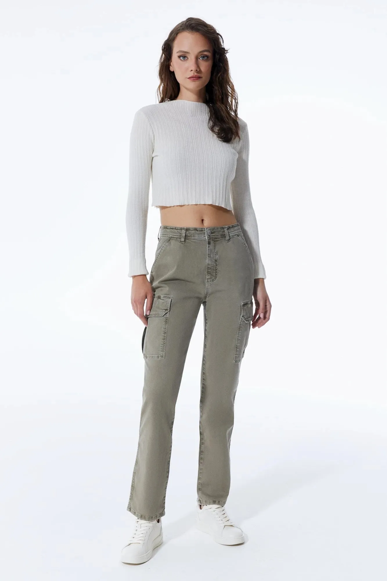 Daphne - Cargo Pant -Khaki - L30