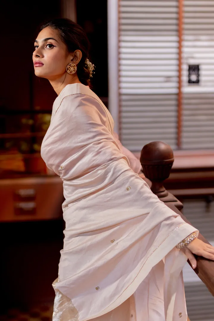 Handwoven Tissue Chanderi Silk Saree