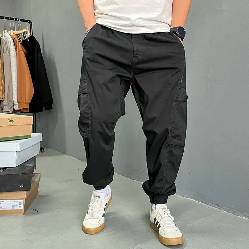 Japanese Streetwear Vintage Cargo Pants - High Quality Casual Joggers