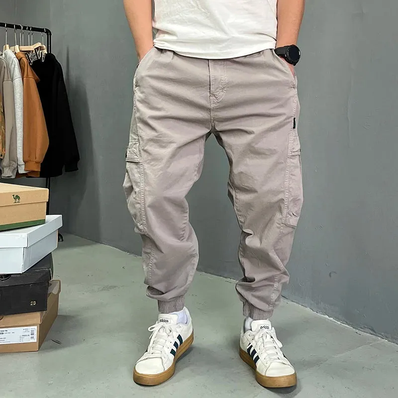 Japanese Streetwear Vintage Cargo Pants - High Quality Casual Joggers