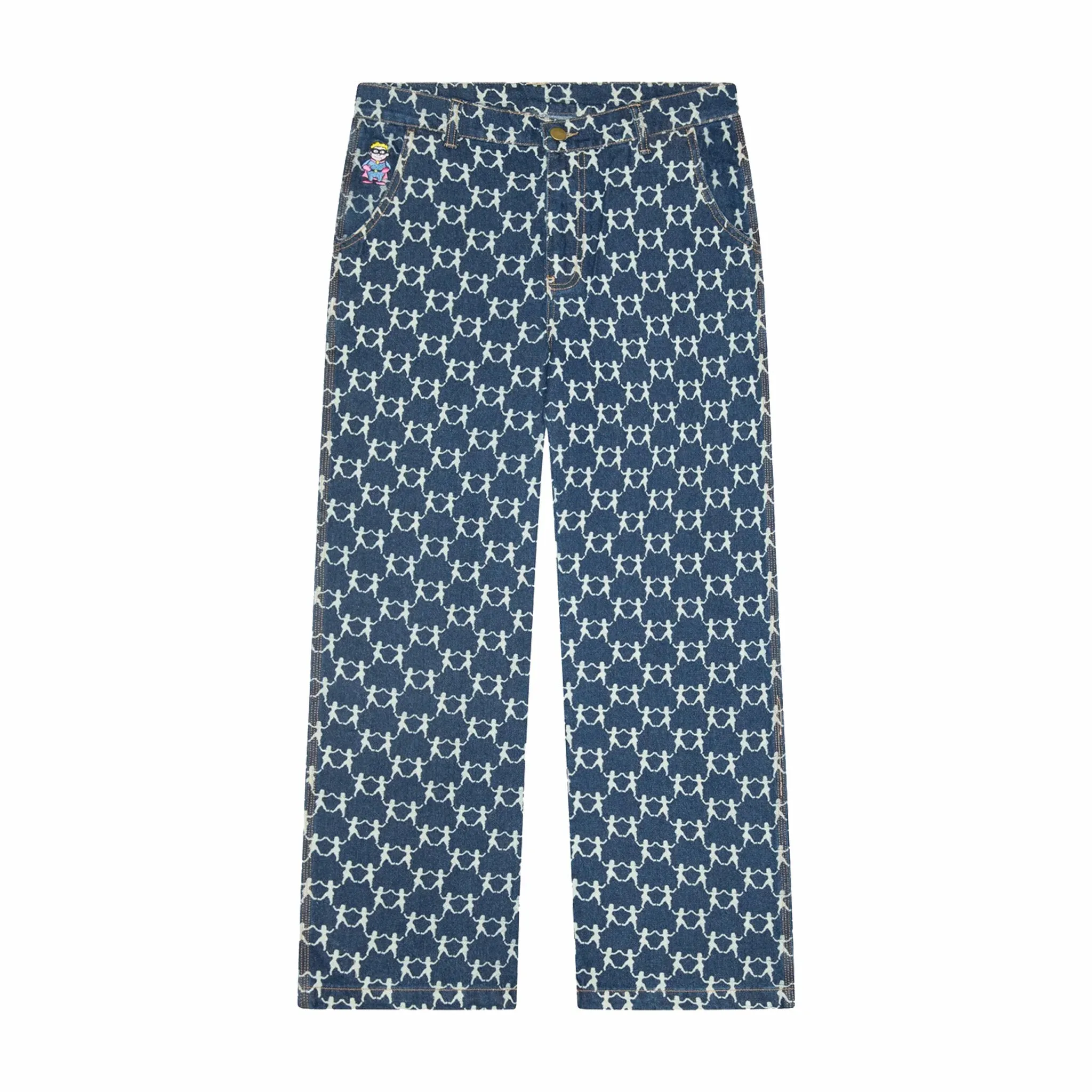 KidSuper Studios Dancing Ladies Print Pants (Blue)