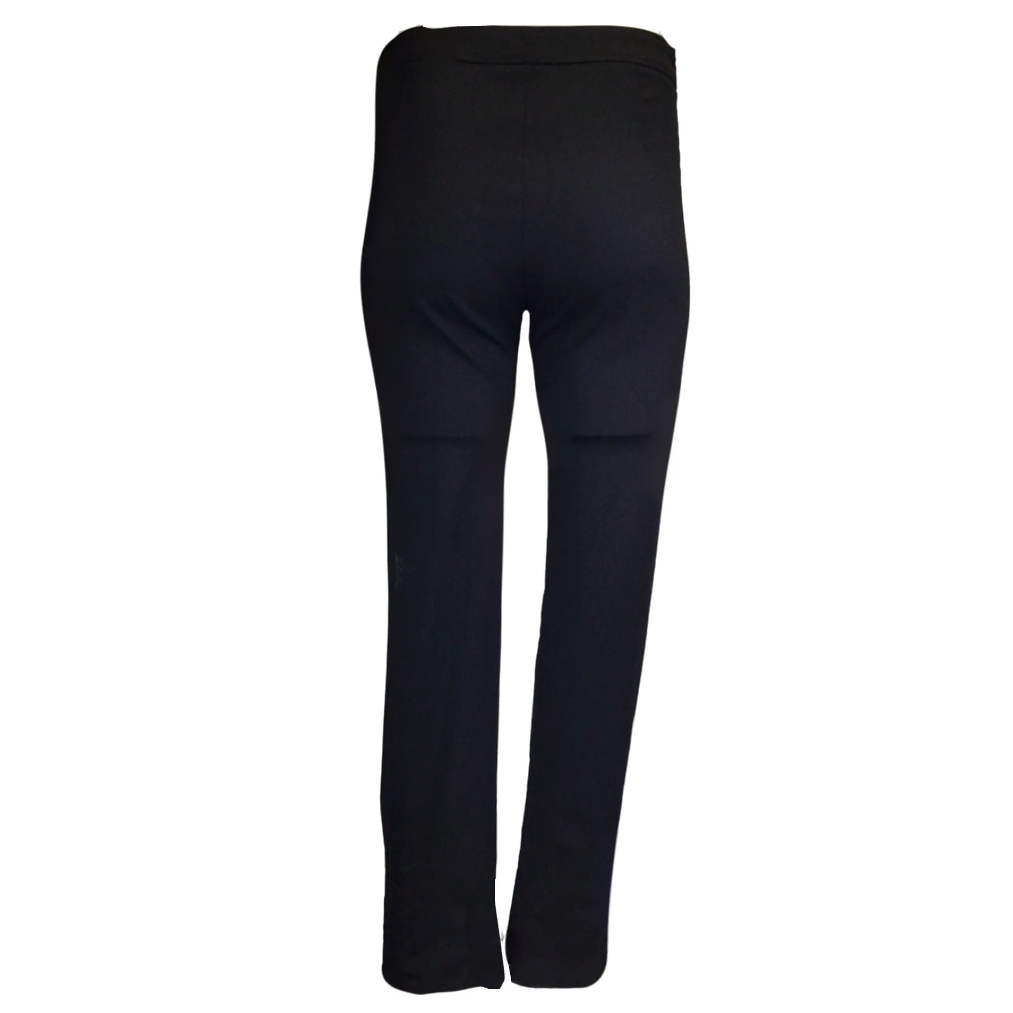Louis Vuitton Black Ankle Zip Wool Pants