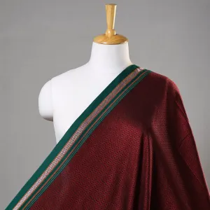 Maroon - Traditional Khun Weave Cotton Fabric 53