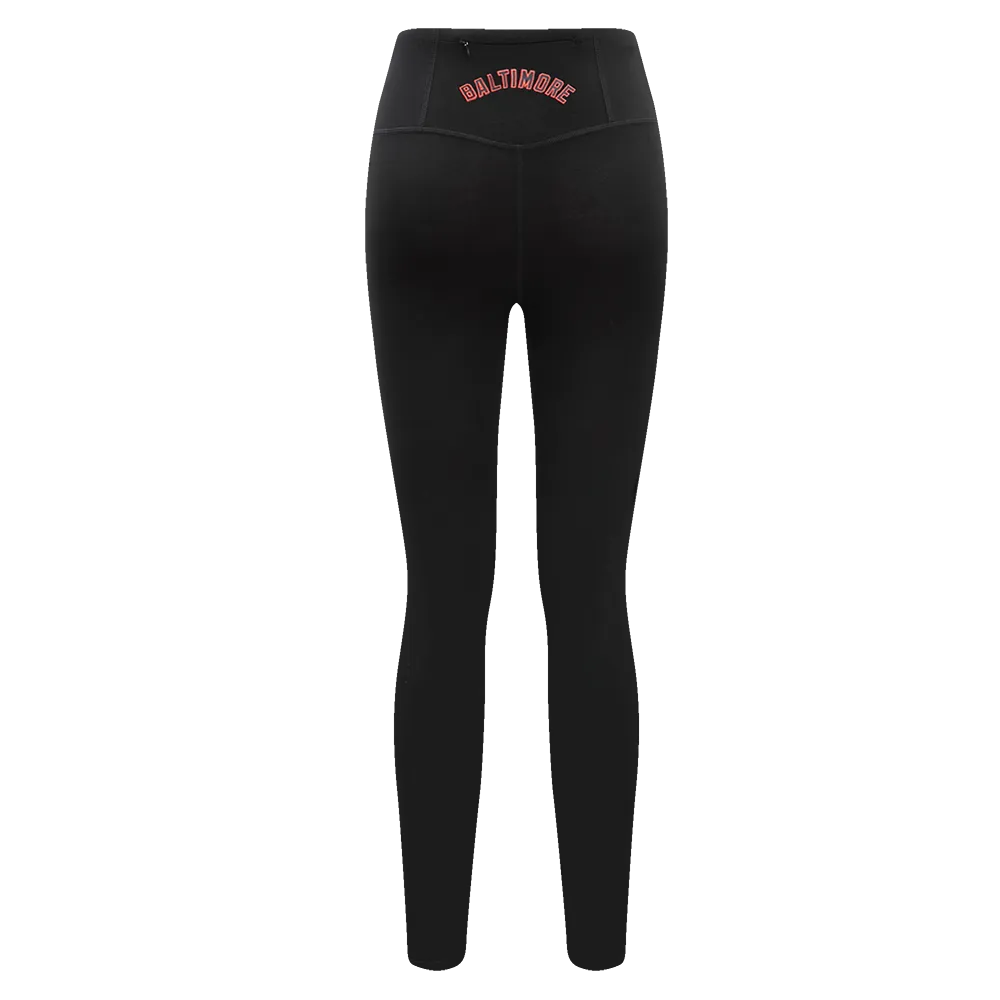 MLB BALTIMORE ORIOLES MASHUP WOMEN'S JERSEY LEGGING (BLACK)
