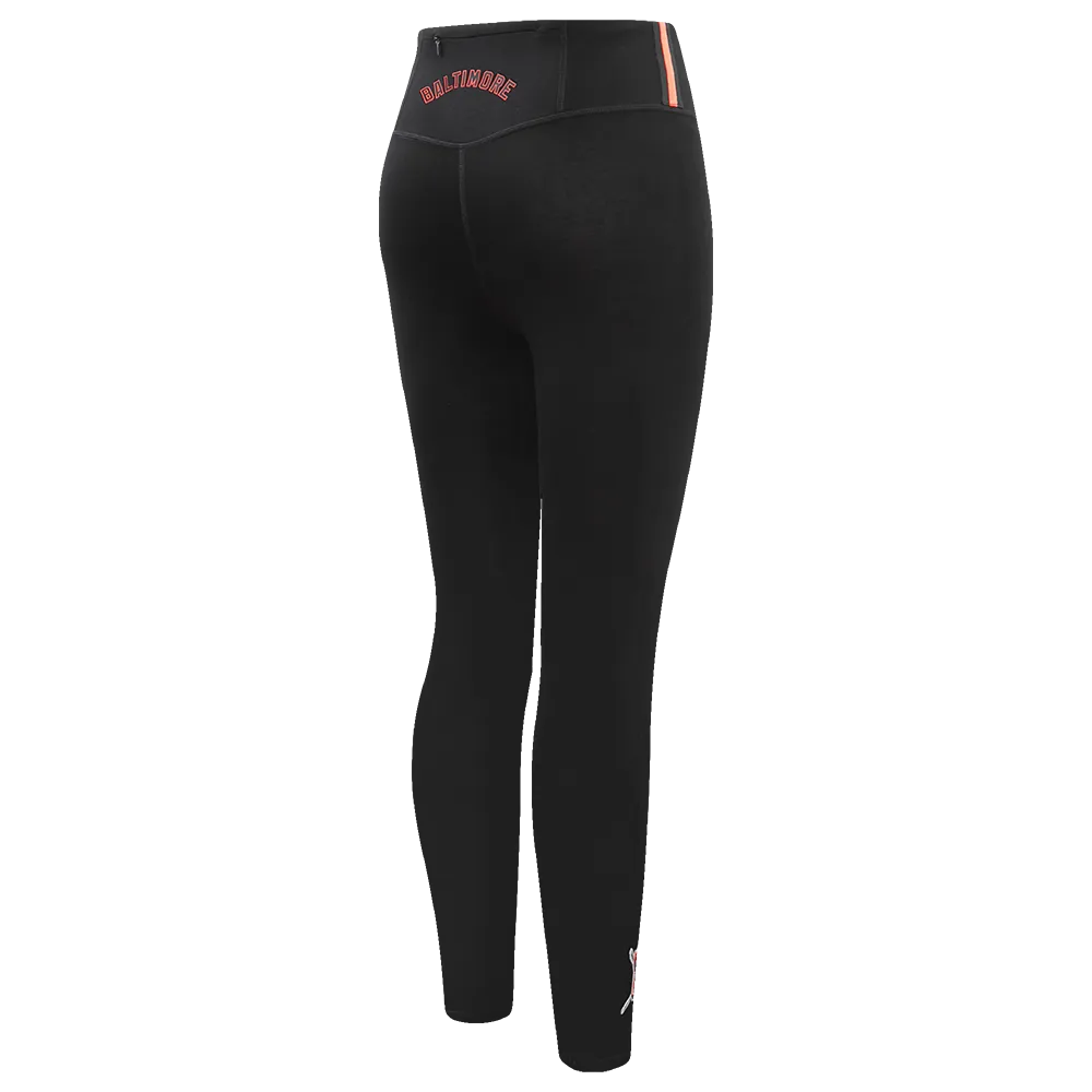 MLB BALTIMORE ORIOLES MASHUP WOMEN'S JERSEY LEGGING (BLACK)