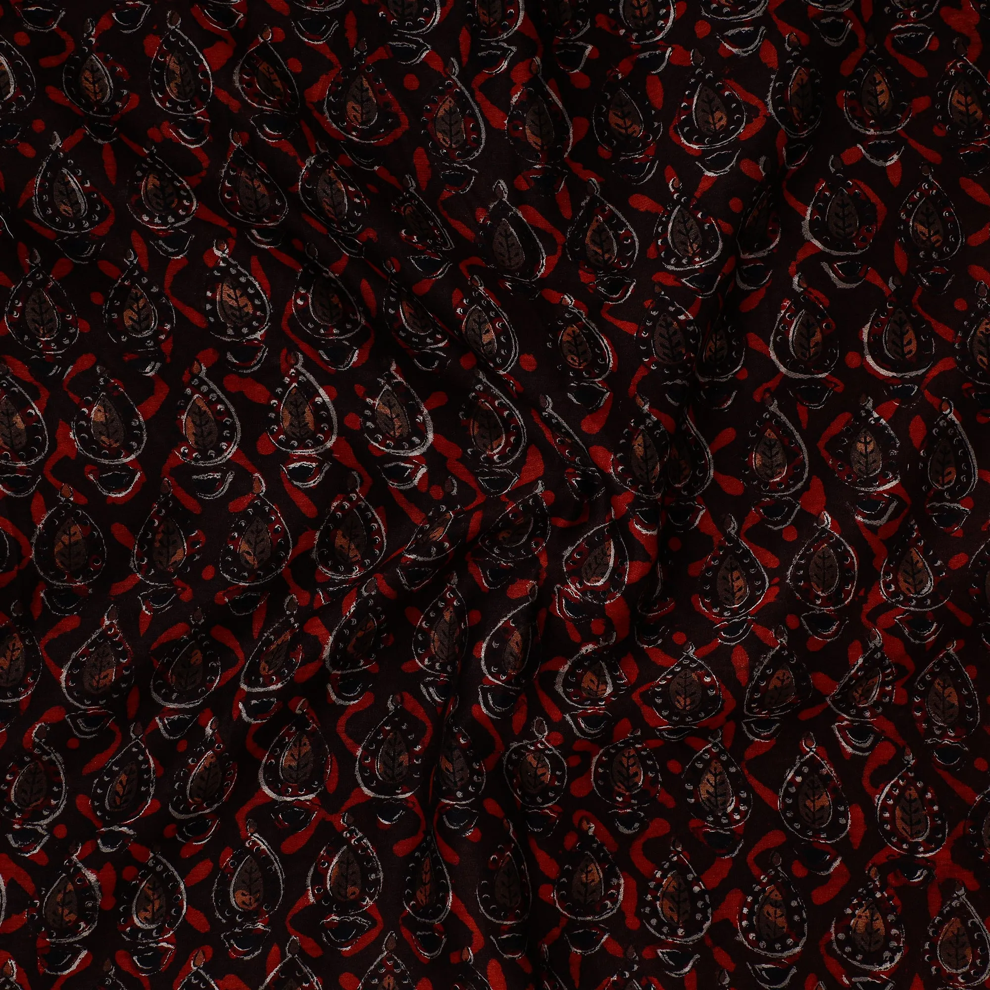 Multicolor - Traditional Chanderi Silk Handloom Precut Fabric (1 meter)