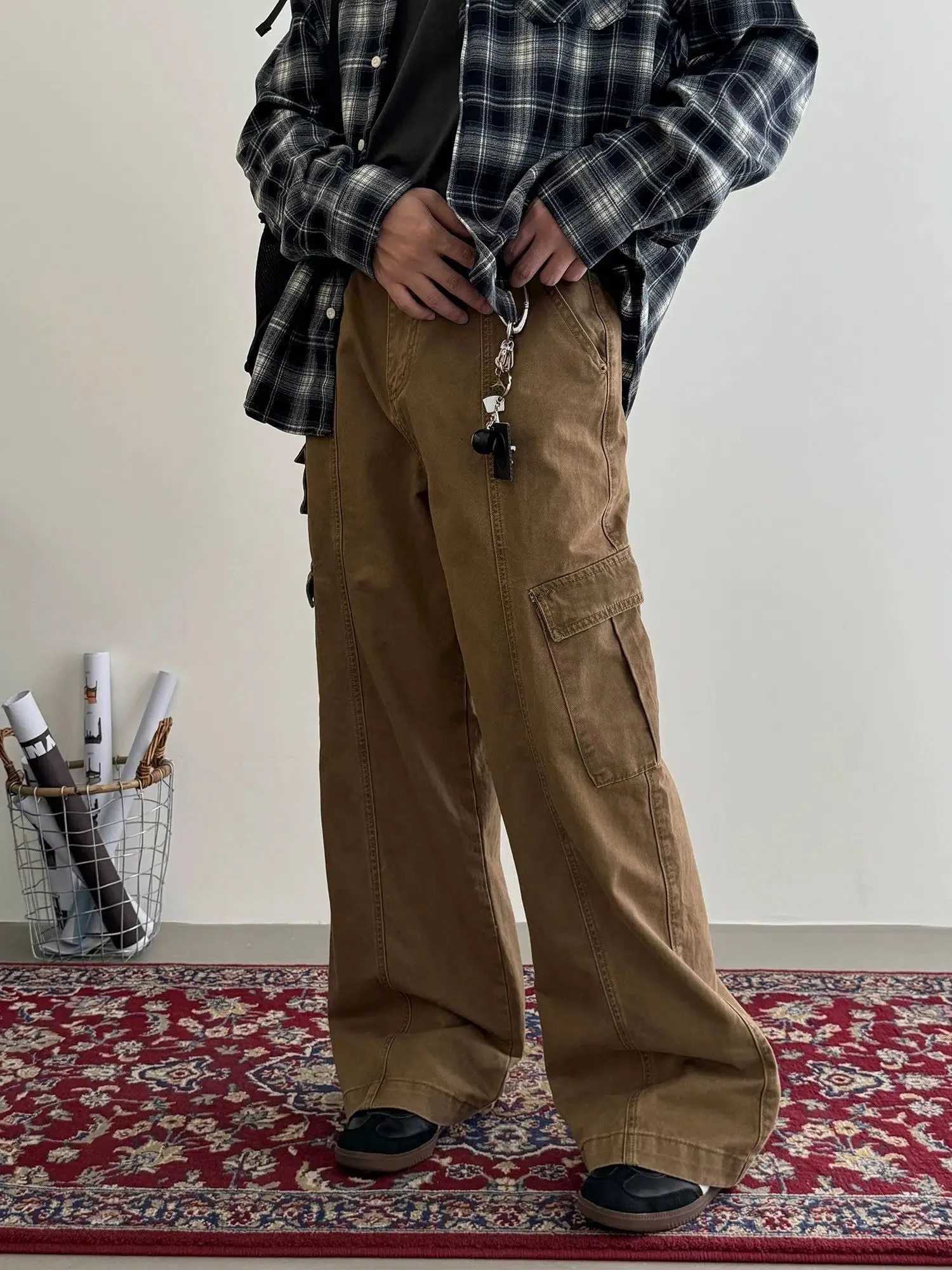 Nine Washed Workwear Cargo Pants