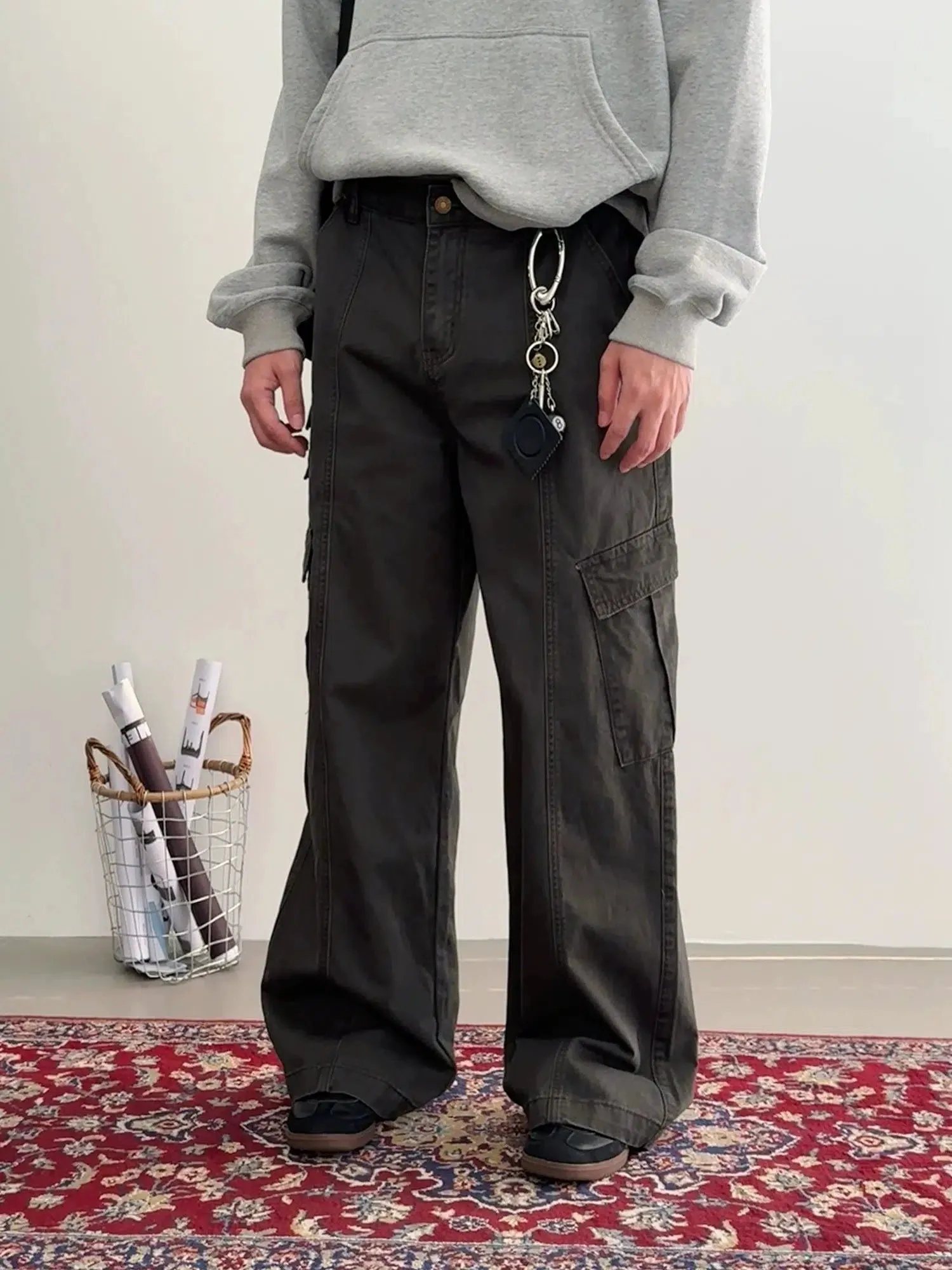 Nine Washed Workwear Cargo Pants