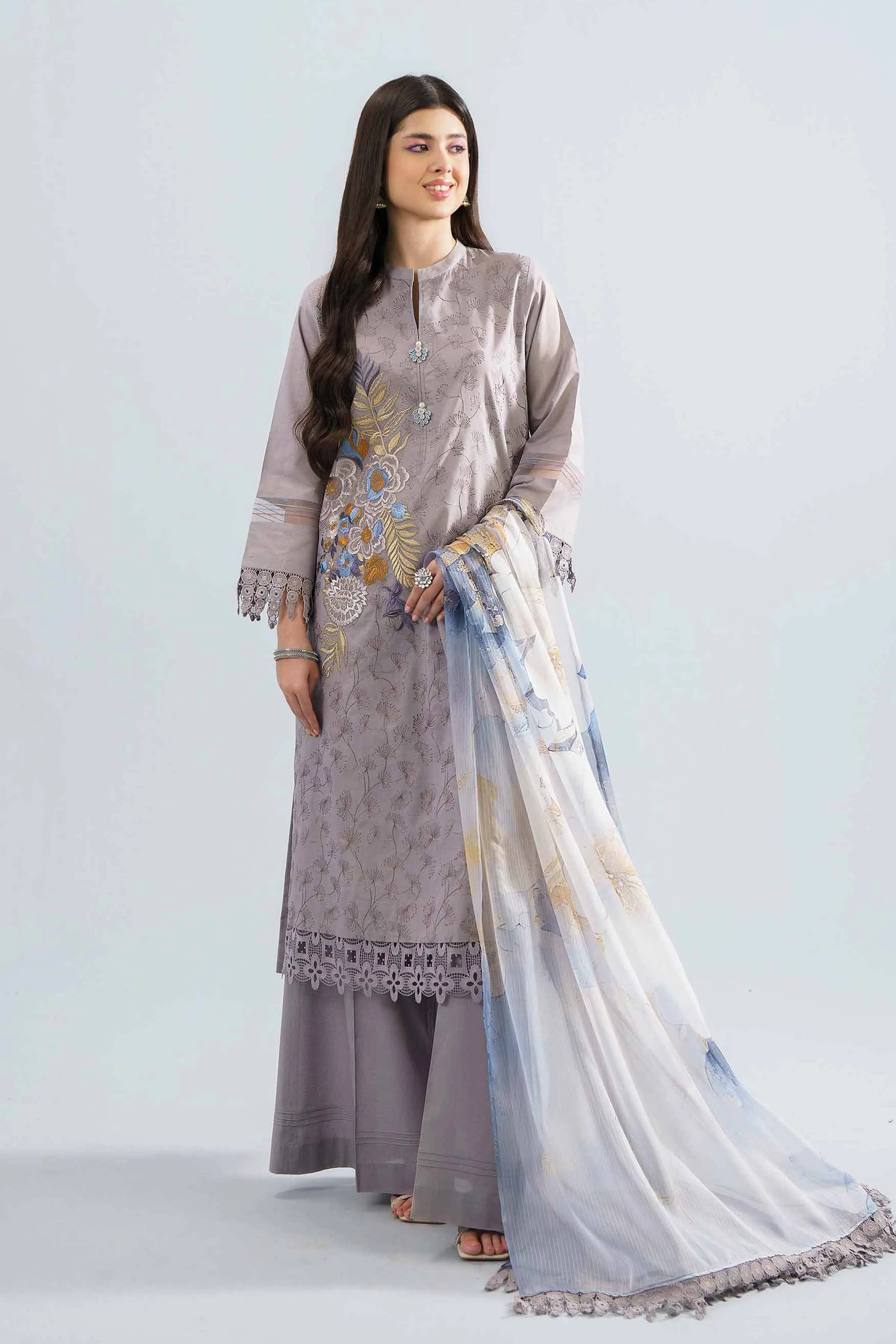 Nishat Linen Spring/Summer Lawn – 3 Piece - Embroidered Suit - 42401651