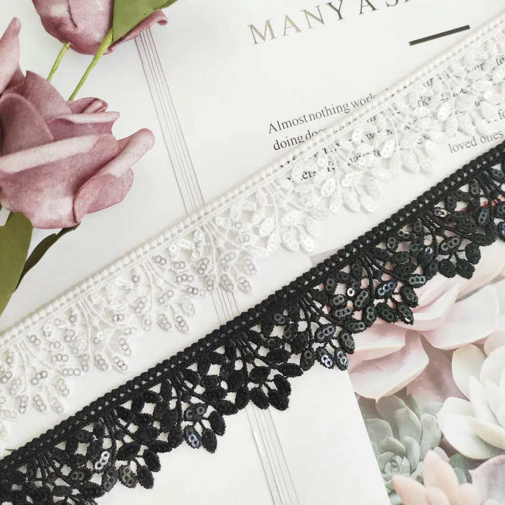 OEKO-TEX BSCI Beaded Lace NFA202A102