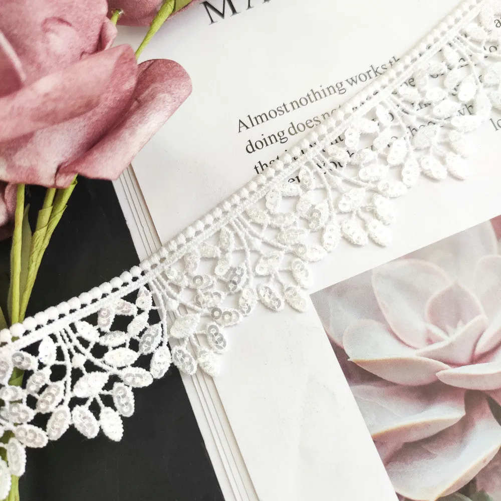 OEKO-TEX BSCI Beaded Lace NFA202A102