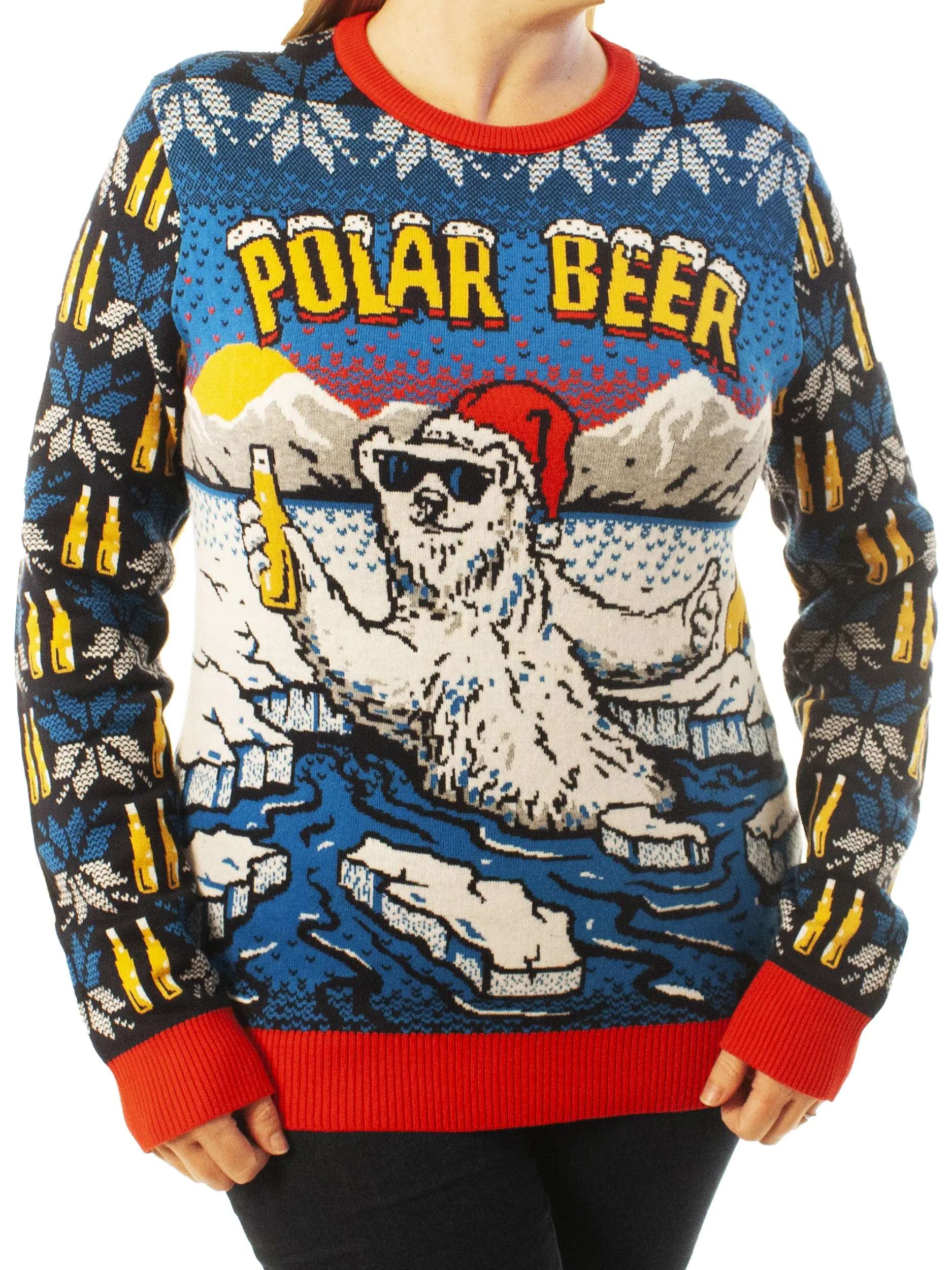 Polar Beer | Ugly Christmas Sweater For Men & Women | Unisex Sizing