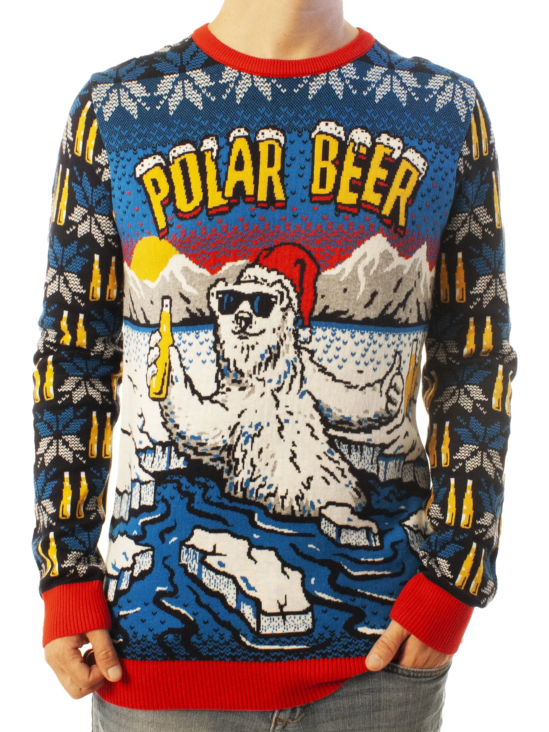Polar Beer | Ugly Christmas Sweater For Men & Women | Unisex Sizing