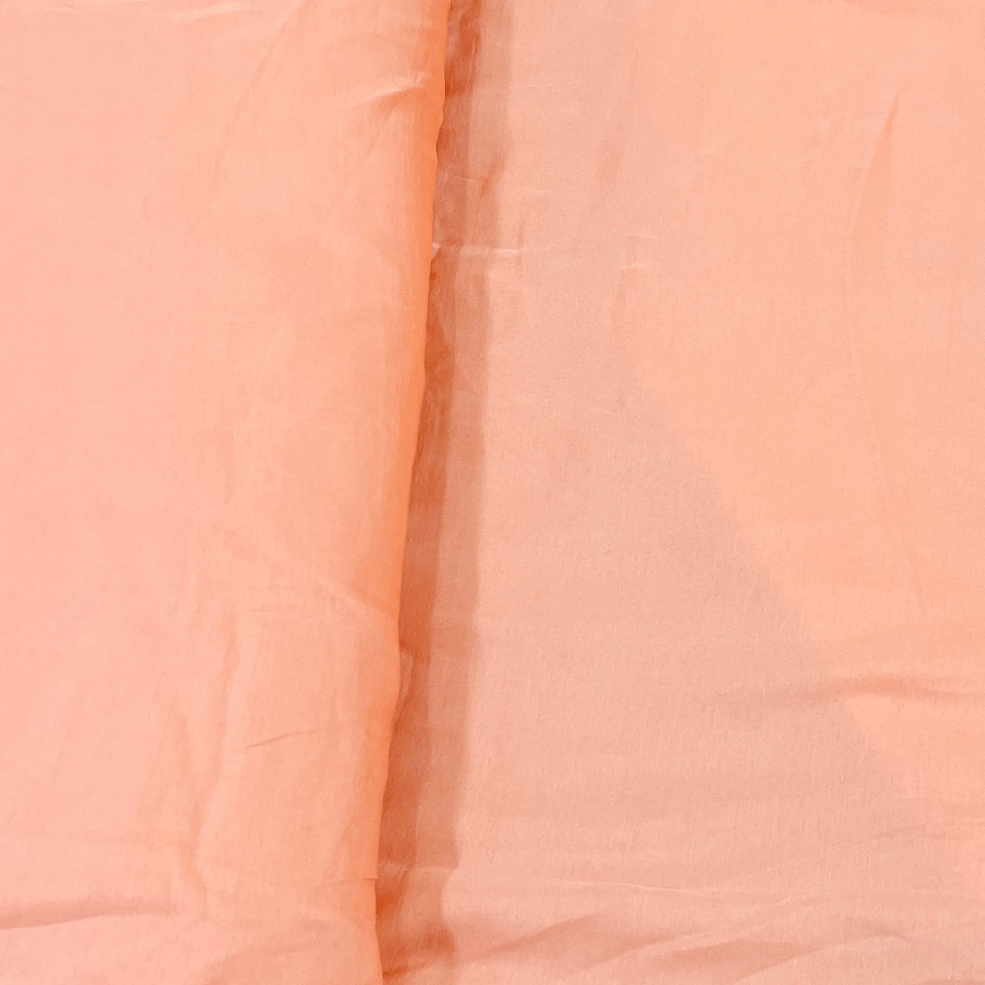 Premium Light Salmon Pink Solid Bemberg Silk Fabric