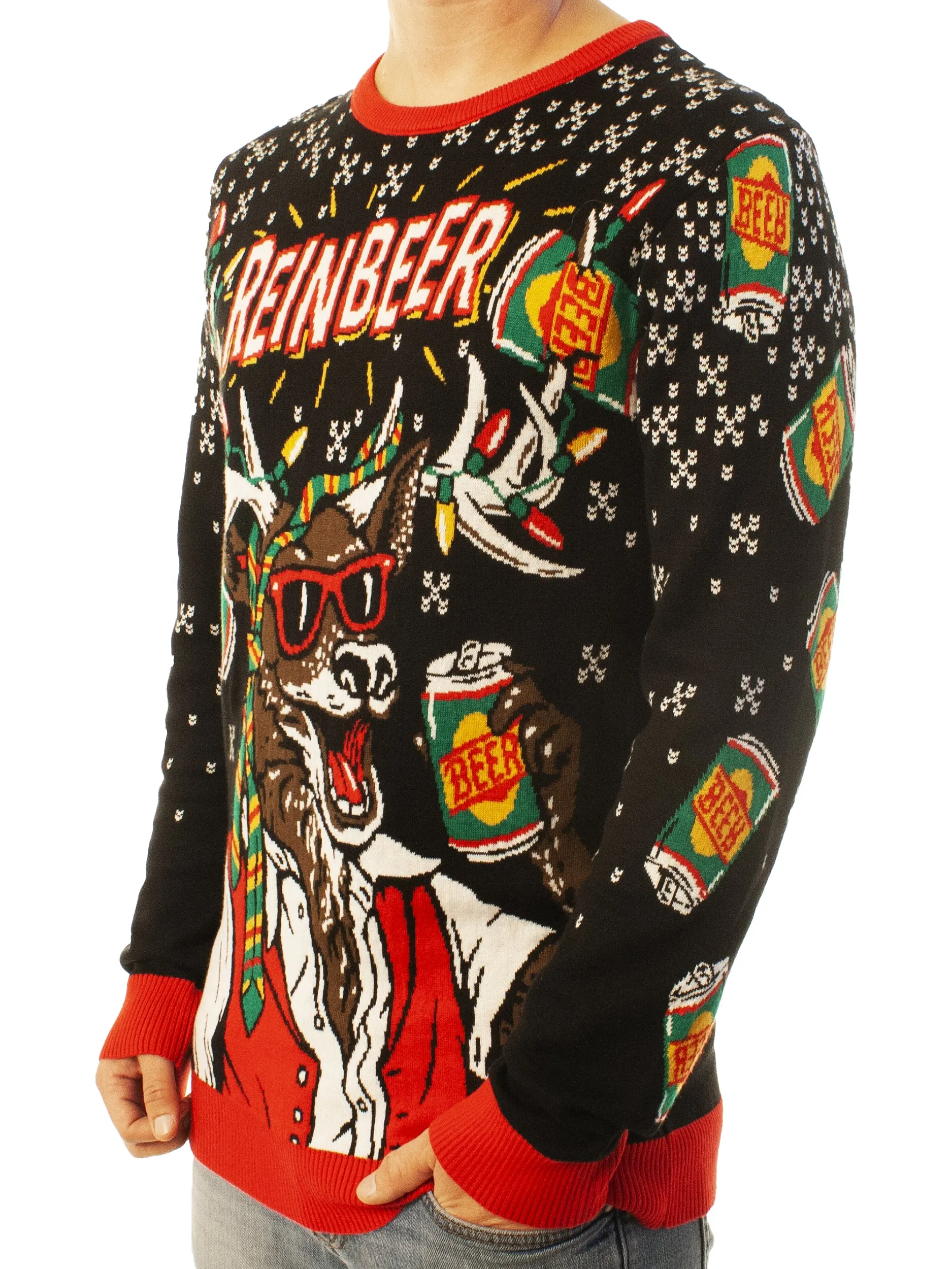 ReinBeer | Ugly Christmas Sweater For Men & Women | Unisex Sizing