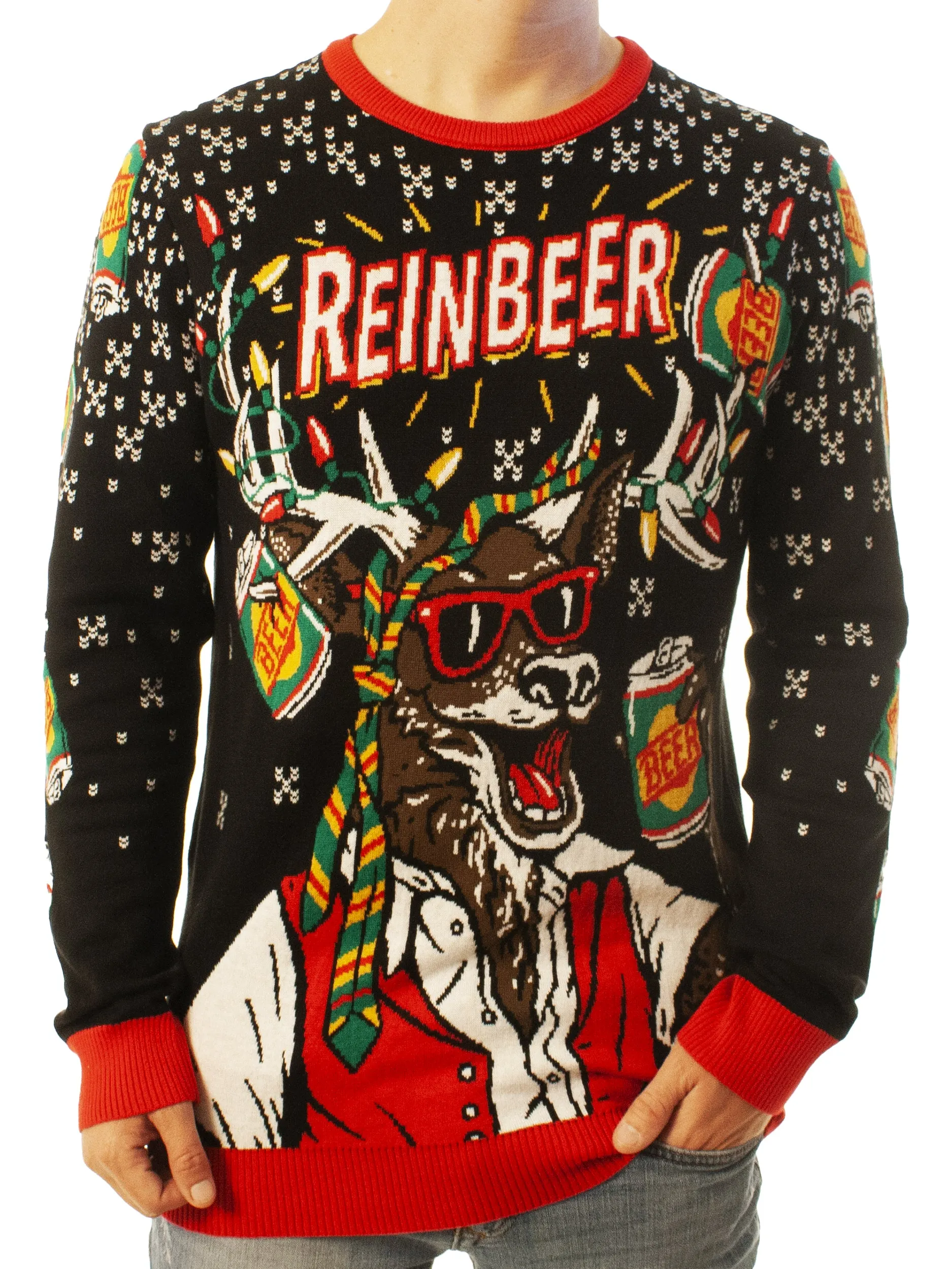 ReinBeer | Ugly Christmas Sweater For Men & Women | Unisex Sizing