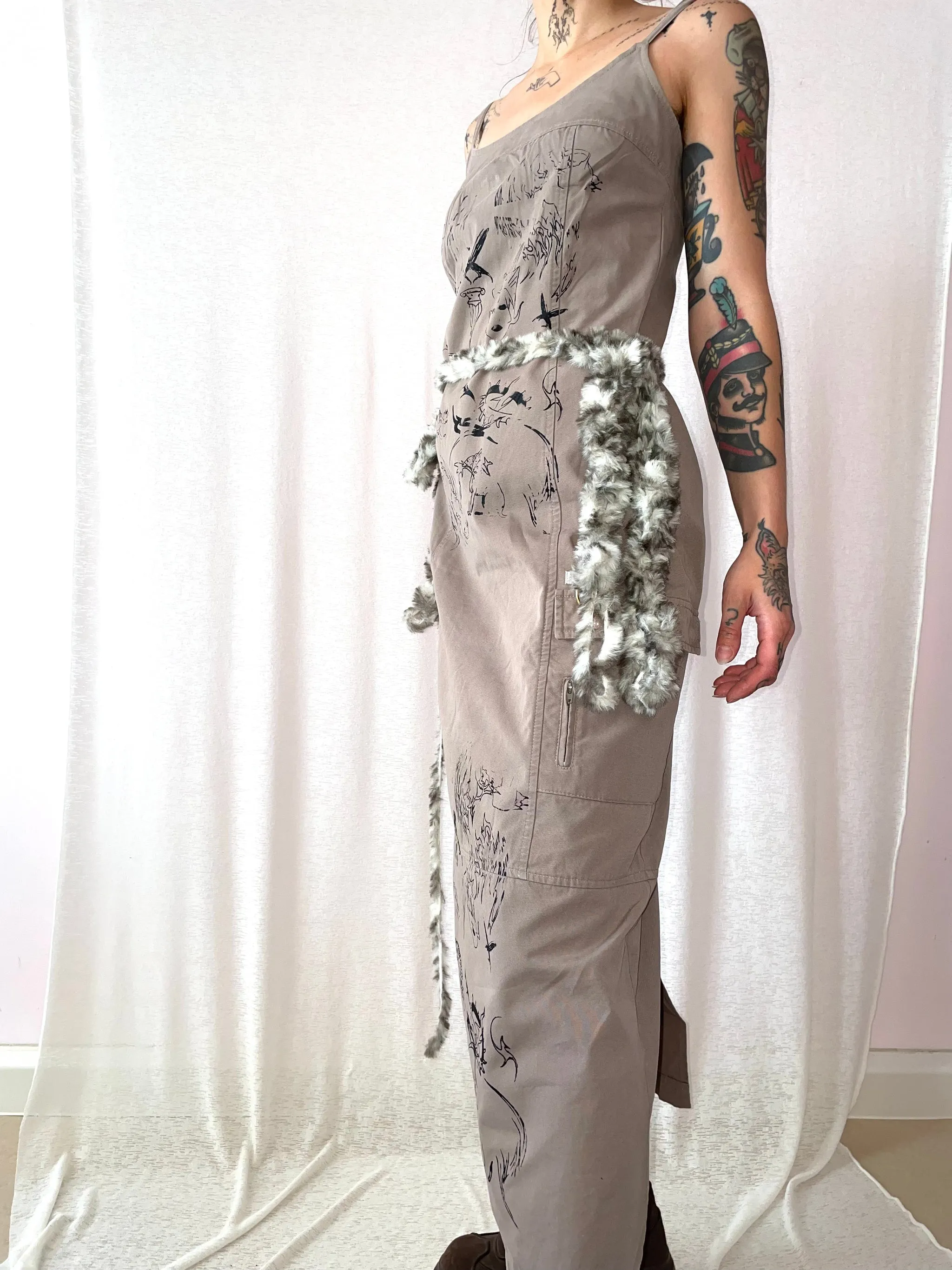 Snake Divine Denim Maxidress (Upcycled)