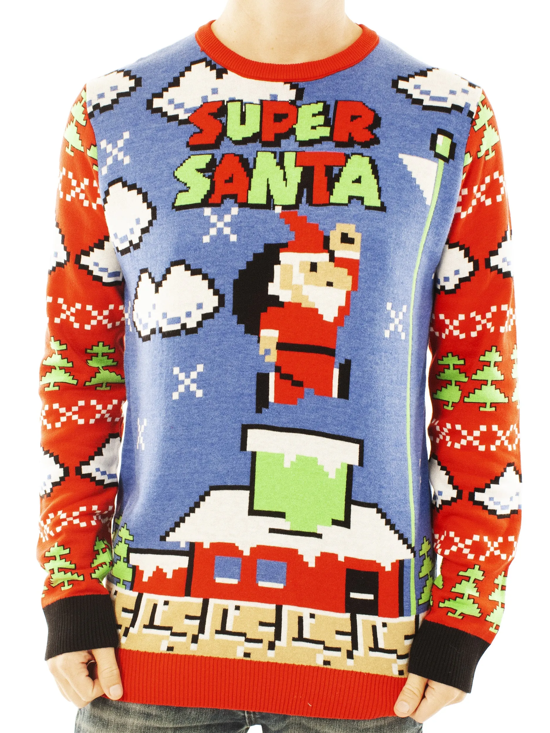 Super Santa | Ugly Christmas Sweater For Men & Women | Unisex Sizing