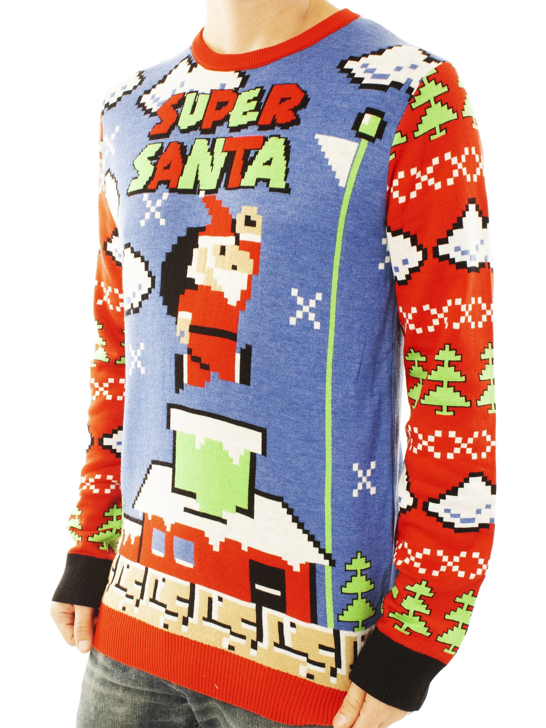 Super Santa | Ugly Christmas Sweater For Men & Women | Unisex Sizing