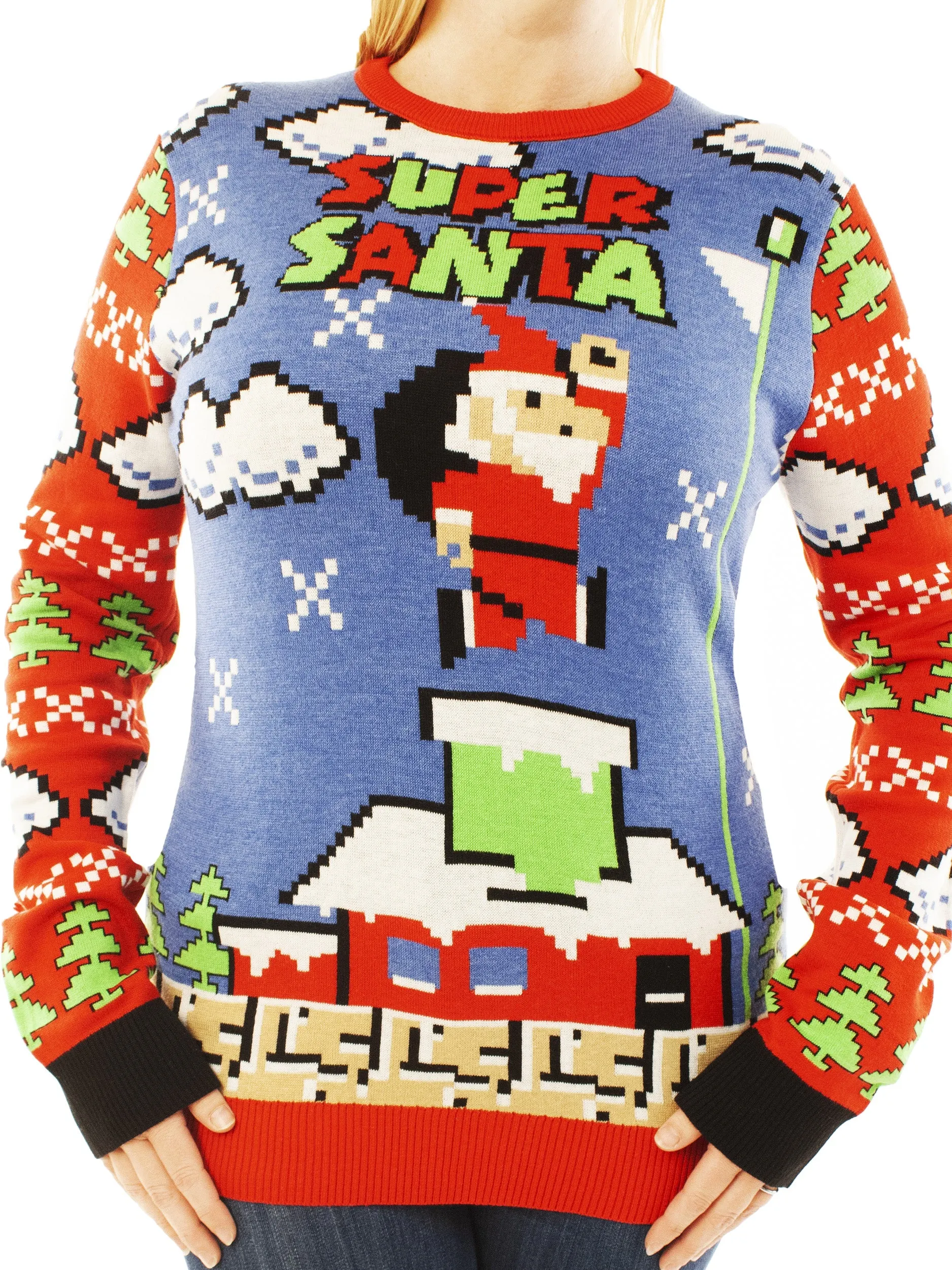Super Santa | Ugly Christmas Sweater For Men & Women | Unisex Sizing