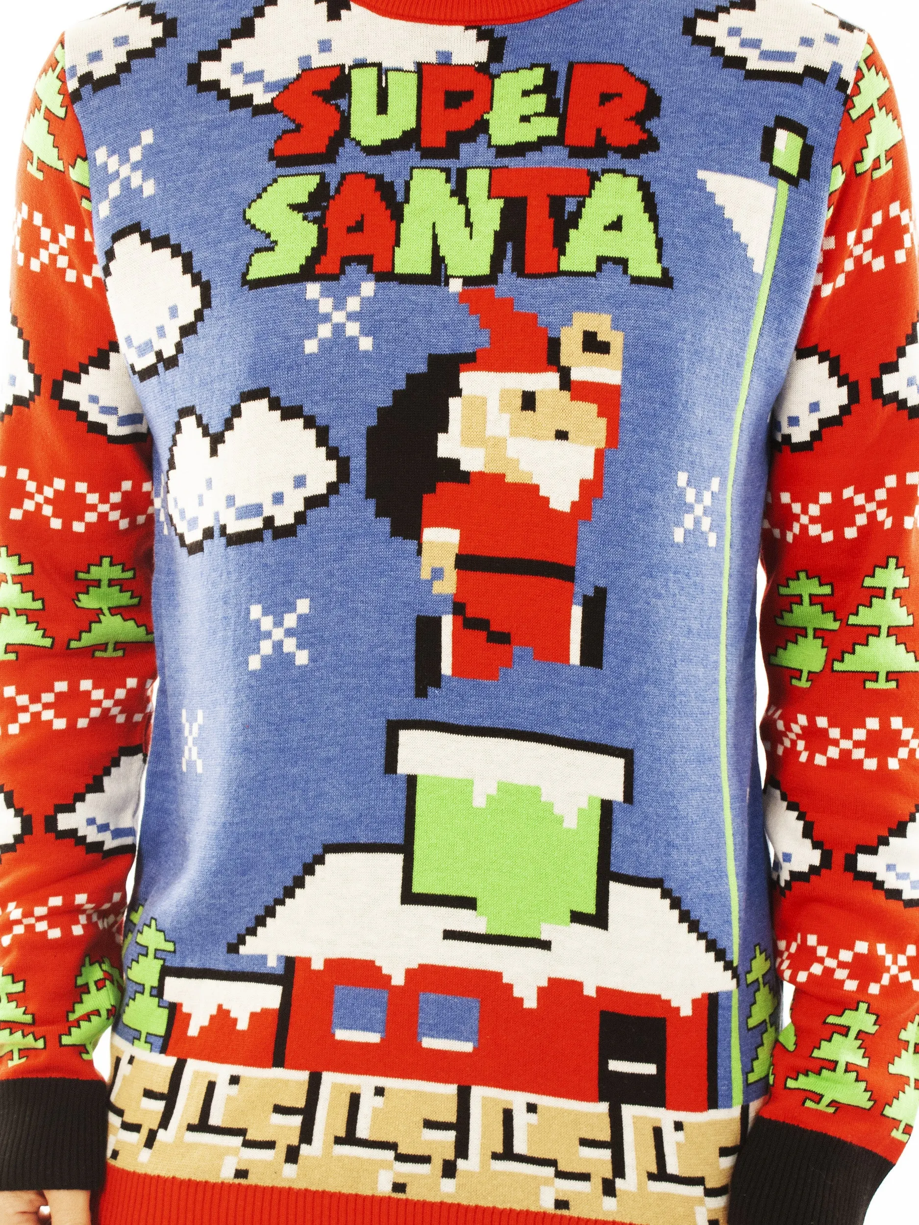 Super Santa | Ugly Christmas Sweater For Men & Women | Unisex Sizing