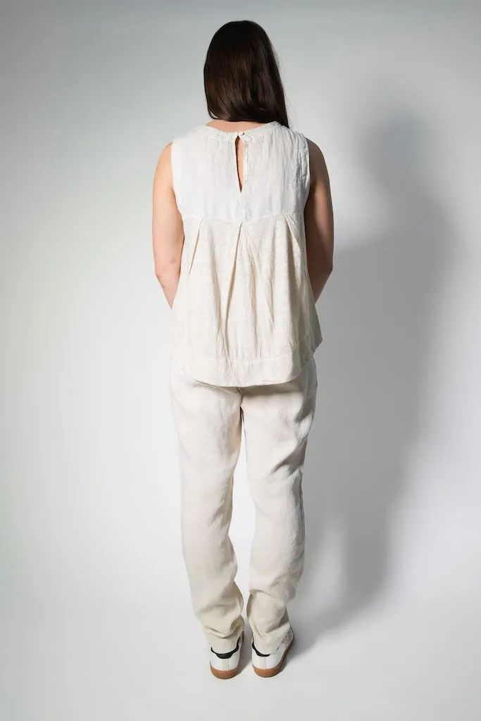 Transit Par Such Elasticated Slim Pant Ivory