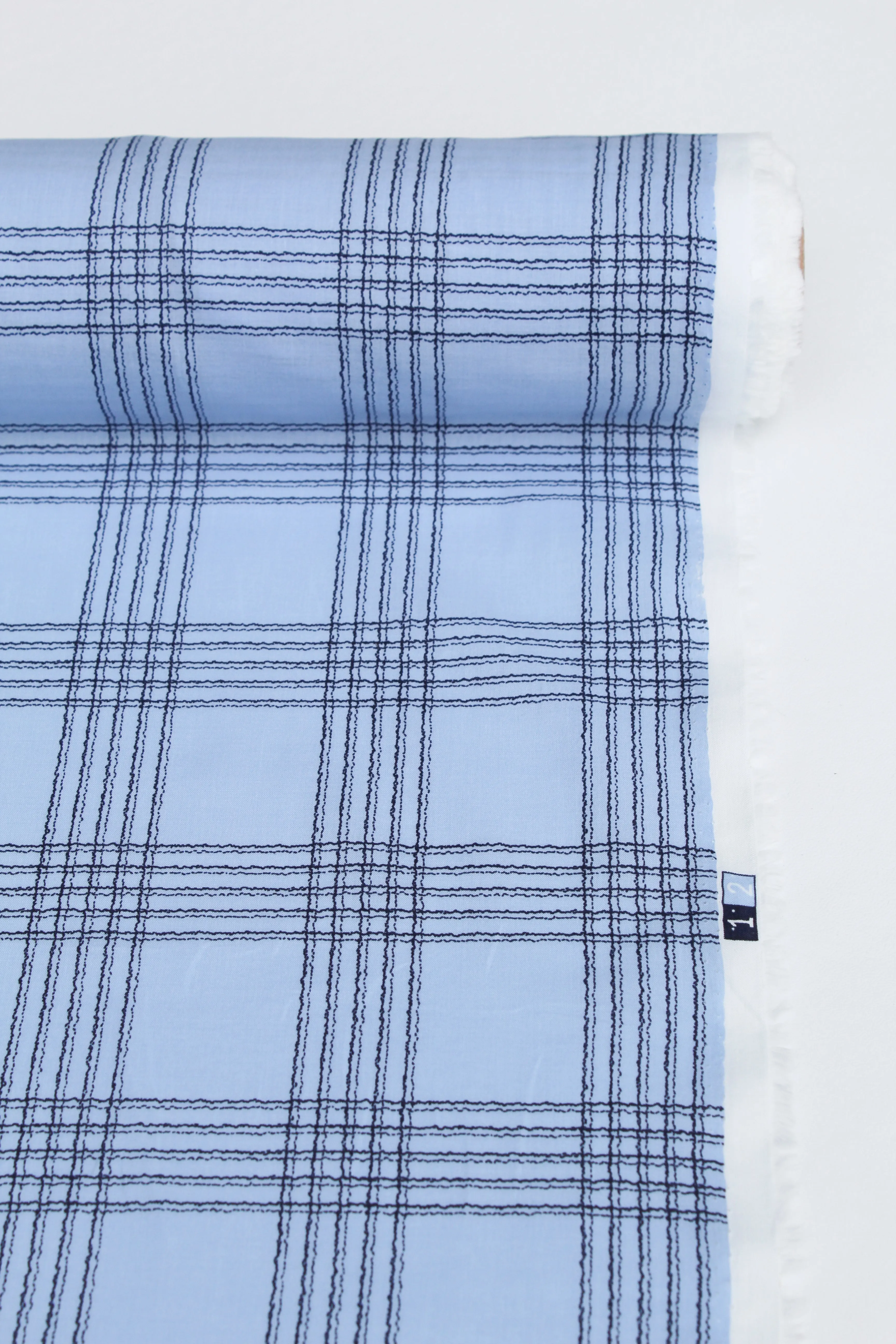 Vina - Printed Cotton Lawn | Powder Blue