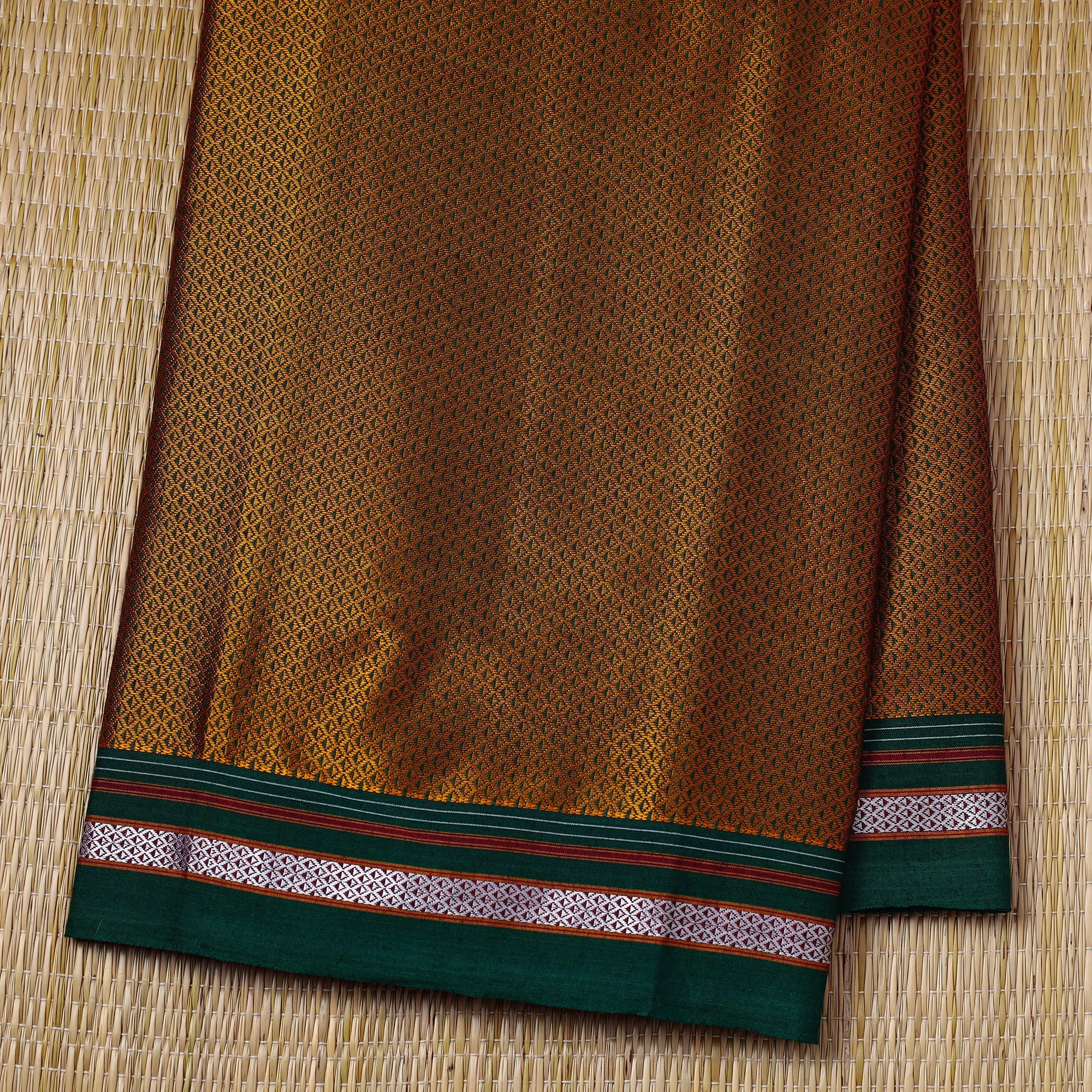 Yellow - Traditional Khun Weave Cotton Fabric 12